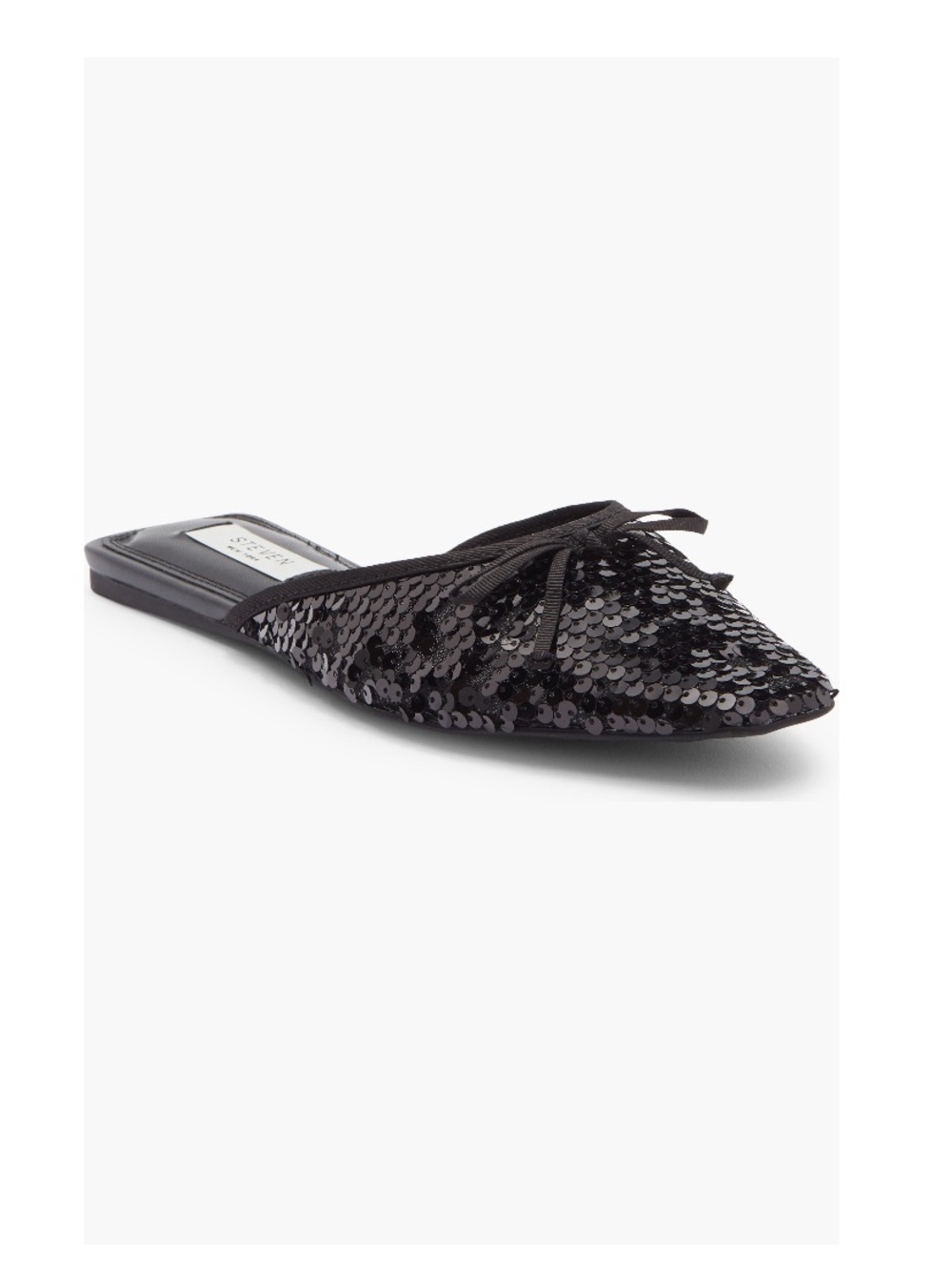 Steven New York Calandra Mule Black Sequins Women’s Size 8 Slip On’s